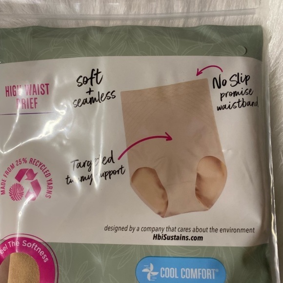 Maidenform Flexees Shapewear Womens Size 3XL Beige Seamless High Waist‎ Briefs - Picture 5 of 5